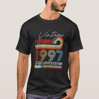 T-shirt Cadeaux De 25 Ans Février 1997 Bande De Cassette 2