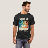 T-shirt Cadeaux De 40 Ans Meilleur De 1983 Bande De Casset (Devant entier)