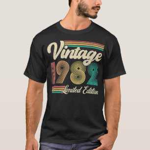 T-shirt Cadeaux De 40 Ans Né En 1982 40E Anniversaire Vint