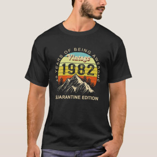 T-shirt Cadeaux de 40 ans Vintage 1982 Edition limitée
