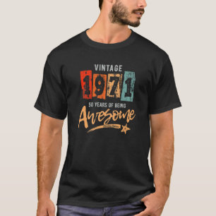 T-shirt Cadeaux de 50 ans Vintage 1971 Édition limitée 50T