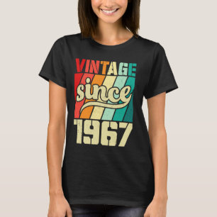 T-shirt Cadeaux De 57 Ans Vintage Né En 1967 Rétro 57ème