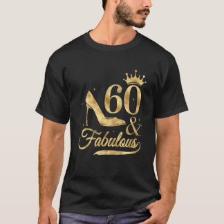 T-shirt Cadeaux De 60 Ans Tee Pour Les Filles 60 Et