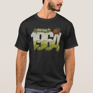 T-shirt Cadeaux De 60 Ans Vintage Né En 1964 Rétro 60e