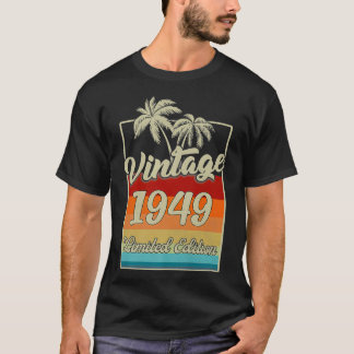 T-shirt Cadeaux De 73 Ans Vintage 1949 Meilleur De 1949 73