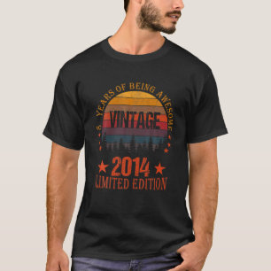T-shirt Cadeaux de 8 ans Vintage 2014 Edition Limitée 8E