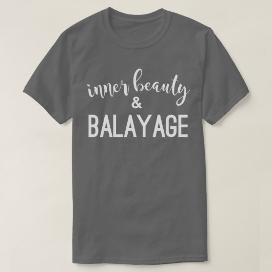T-shirt Cadeaux de coiffure imprimer Beauté intérieure et (Design devant)