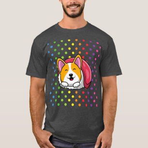 T-shirt Cadeaux de Corgi gallois Sushi Corgi Kawaii Anime