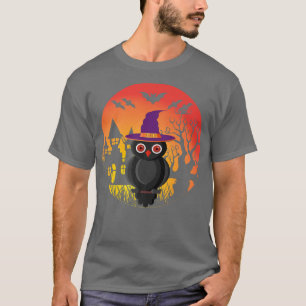 T-shirt Cadeaux de cuisine Halloween Owl Haunted Mansion W