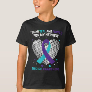 T-shirt Cadeaux de deuil Perte de neveu Suicide Sensibilis