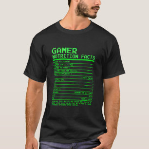 T-shirt Cadeaux de faits nutritionnels de gamer pour les g