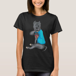 T-shirt Cadeaux de fête des pères Papa Drôle Chien Pitbull