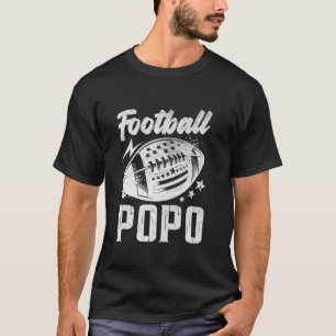 T-shirt Cadeaux de football vintage Popo pour la fête des 