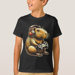 T-shirt Cadeaux de jeu cool Capyra pour les joueurs hommes