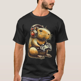 T-shirt Cadeaux de jeu cool Capyra pour les joueurs hommes