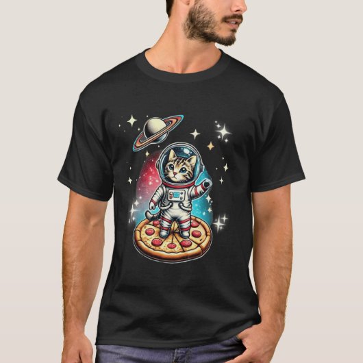 T-shirt Cadeaux de l'espace chat maman chat papa astronaut (Devant)