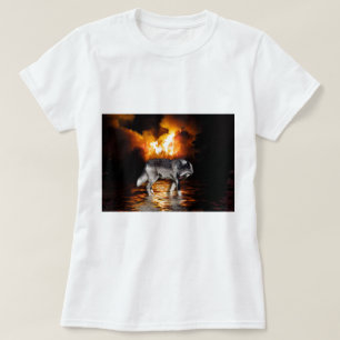T-shirt Cadeaux de loup gris "survivant"