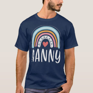 T-shirt Cadeaux De Nanny Pour La Famille Grand-Mère Arc En