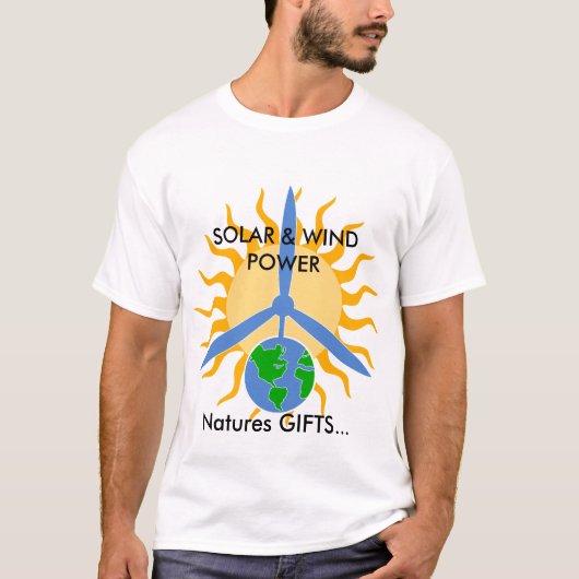 T-shirt CADEAUX de natures…, SOLAIRE et VENT… (Devant)