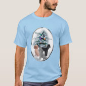 T-shirt cadeaux de Noël de caniche (Devant)