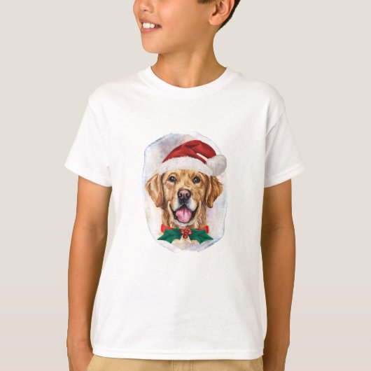 T-shirt Cadeaux de Noël Golden Retriever pour Amoureux de (Devant)