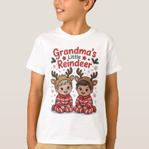 T-shirt Cadeaux de Noël pour petits-enfants Chemise de Ren
