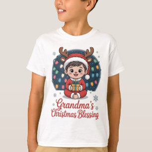 T-shirt Cadeaux de Noël pour petits-enfants Le Noël de gr