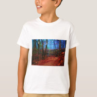 Cadeaux de peinture à l'huile de forêt de feu et d