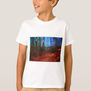 T-shirt Cadeaux de peinture à l'huile de forêt de feu et d