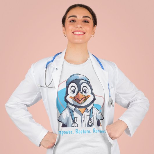 T-shirt Cadeaux de pingouins mignons pour les physiothérap