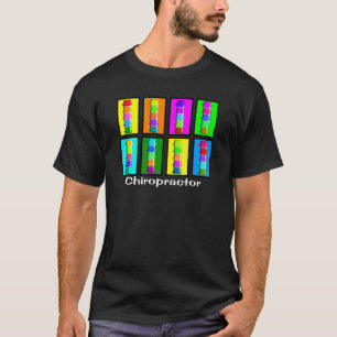 T-shirt Cadeaux de Popart de chiroprakteur