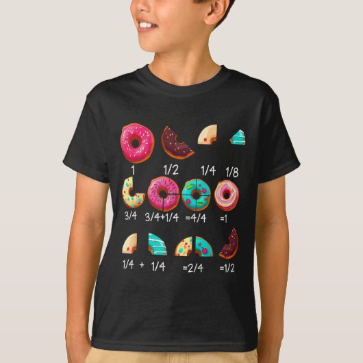T-shirt Cadeaux de professeur de mathématiques de beignet (Devant)