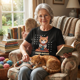 T-shirt Cadeaux de retraite de chats pour maman de Crochet