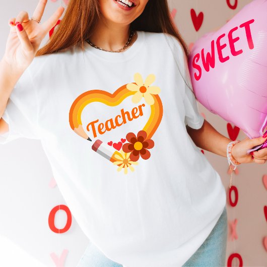 T-shirt Cadeaux de Saint Valentin pour les enseignants Cad