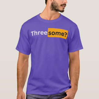 T-shirt Cadeaux de sexe à trois pour hommes et femmes ami