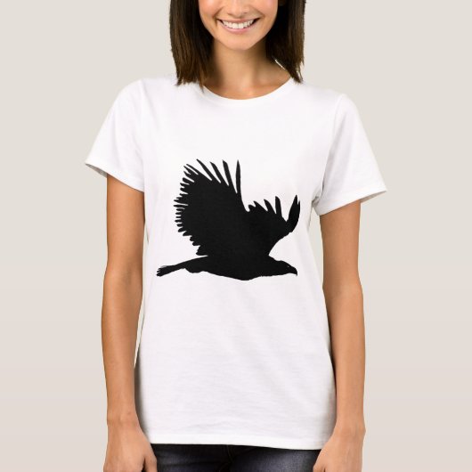 T-shirt Cadeaux de silhouette d'aigle (Devant)