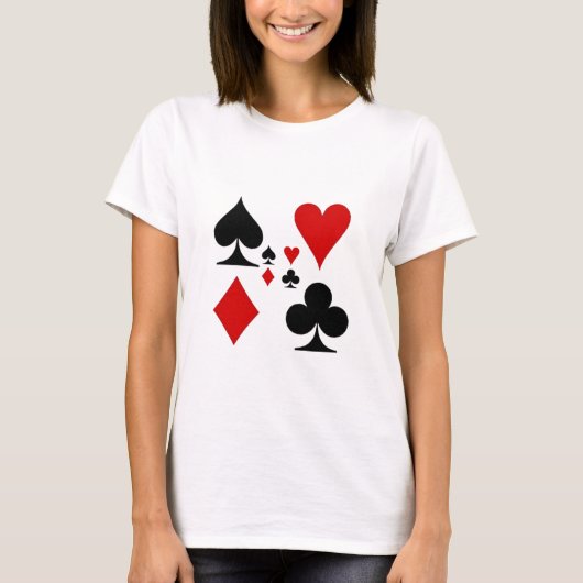 T-SHIRT CADEAUX DE SUITES DE CARTE DE JEU (Devant)