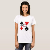 T-SHIRT CADEAUX DE SUITES DE CARTE DE JEU (Devant entier)