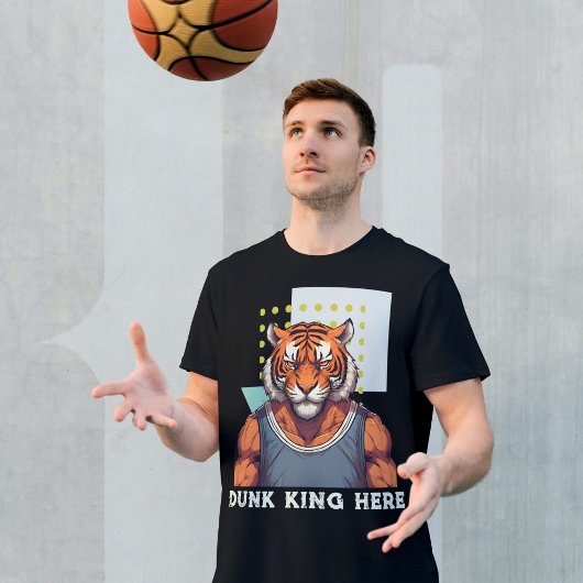 T-shirt Cadeaux de tigres cool pour les amateurs de basket