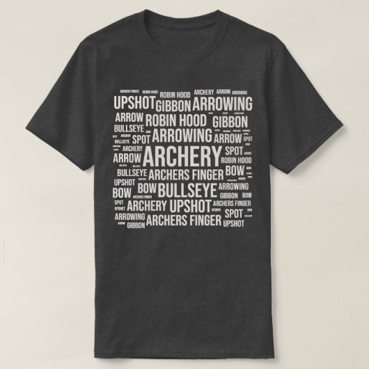T-shirt Cadeaux de tir à l'arc (Design devant)
