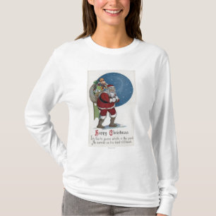 T-shirt Cadeaux de transport de GreetingSanta de Noël