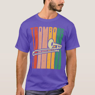 T-shirt Cadeaux de tromboniste de trombone rétro Musique G