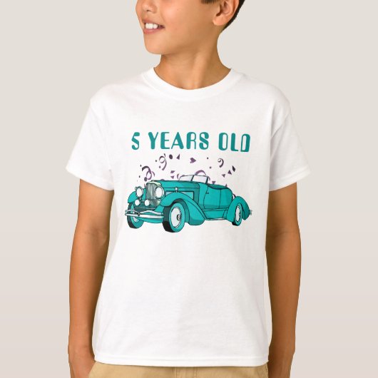 T-shirt Cadeaux de voiture classique personnalisés (Devant)