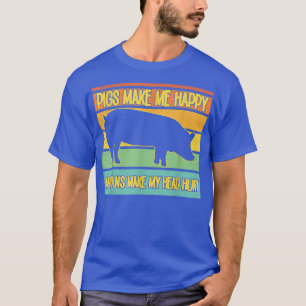 T-shirt Cadeaux d'éleveur de porcs - Les cochons me renden