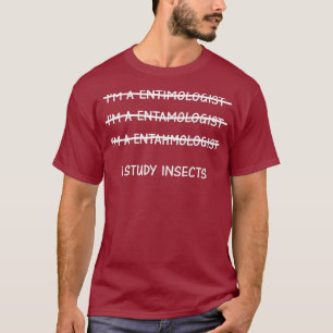 T-shirt Cadeaux D'Entomologie Hommes Femmes Étudier Les In