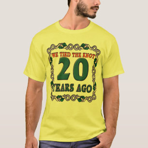 T-shirt Cadeaux du 20e anniversaire du Mariage