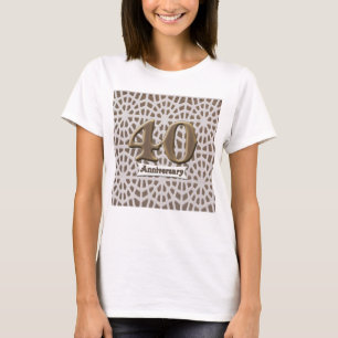 T-shirt Cadeaux du 40e anniversaire du Mariage