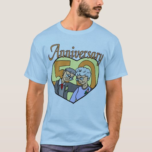 T-shirt Cadeaux du 50e anniversaire du Mariage (Devant)