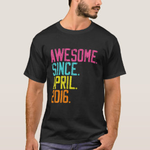 T-shirt Cadeaux Du 5E Anniversaire - Magnifique Depuis Avr