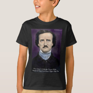 T-shirt Cadeaux et Cartes de citation d'Edgar Allan Poe "L